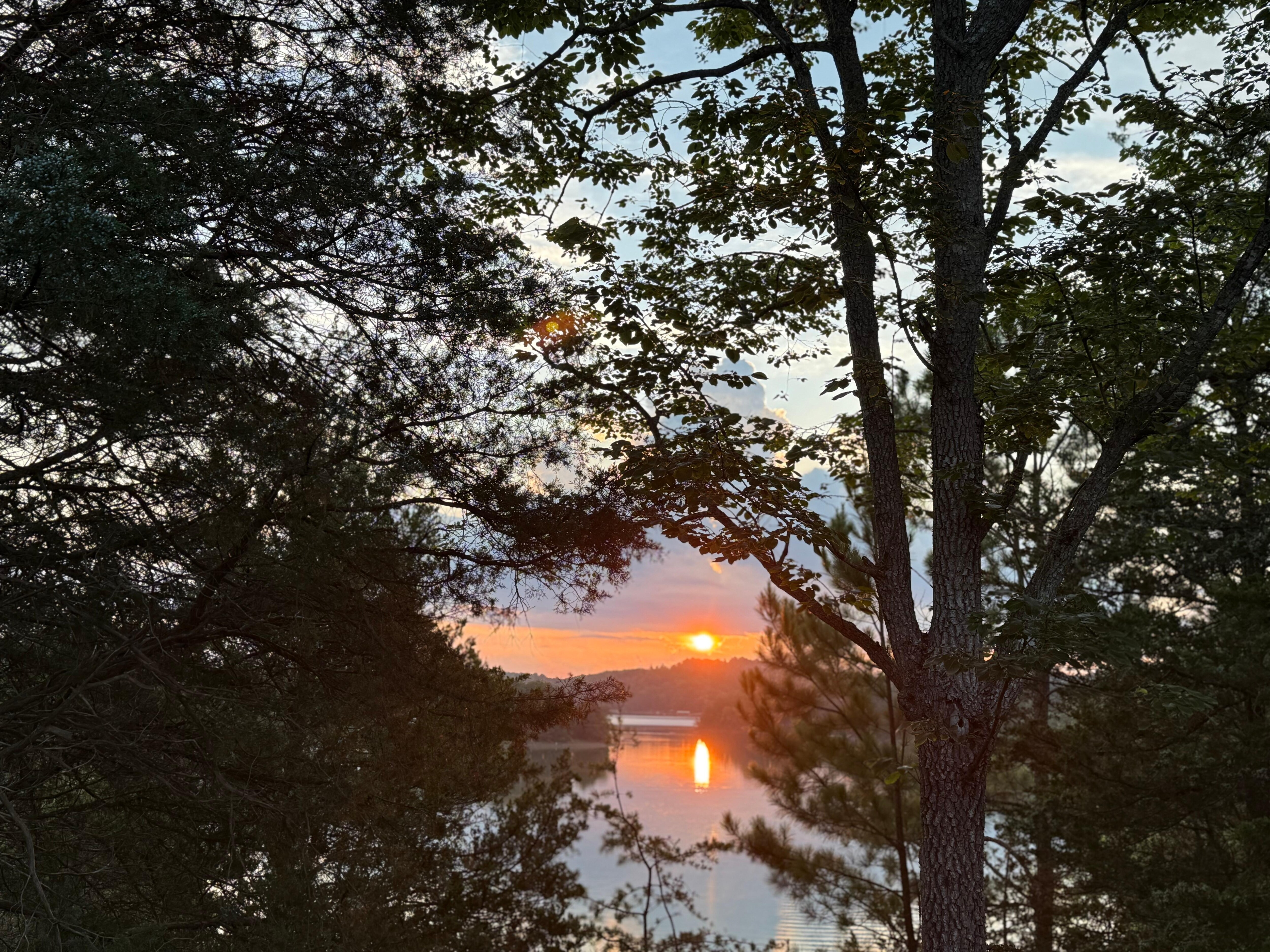 Sunrise from the porch 