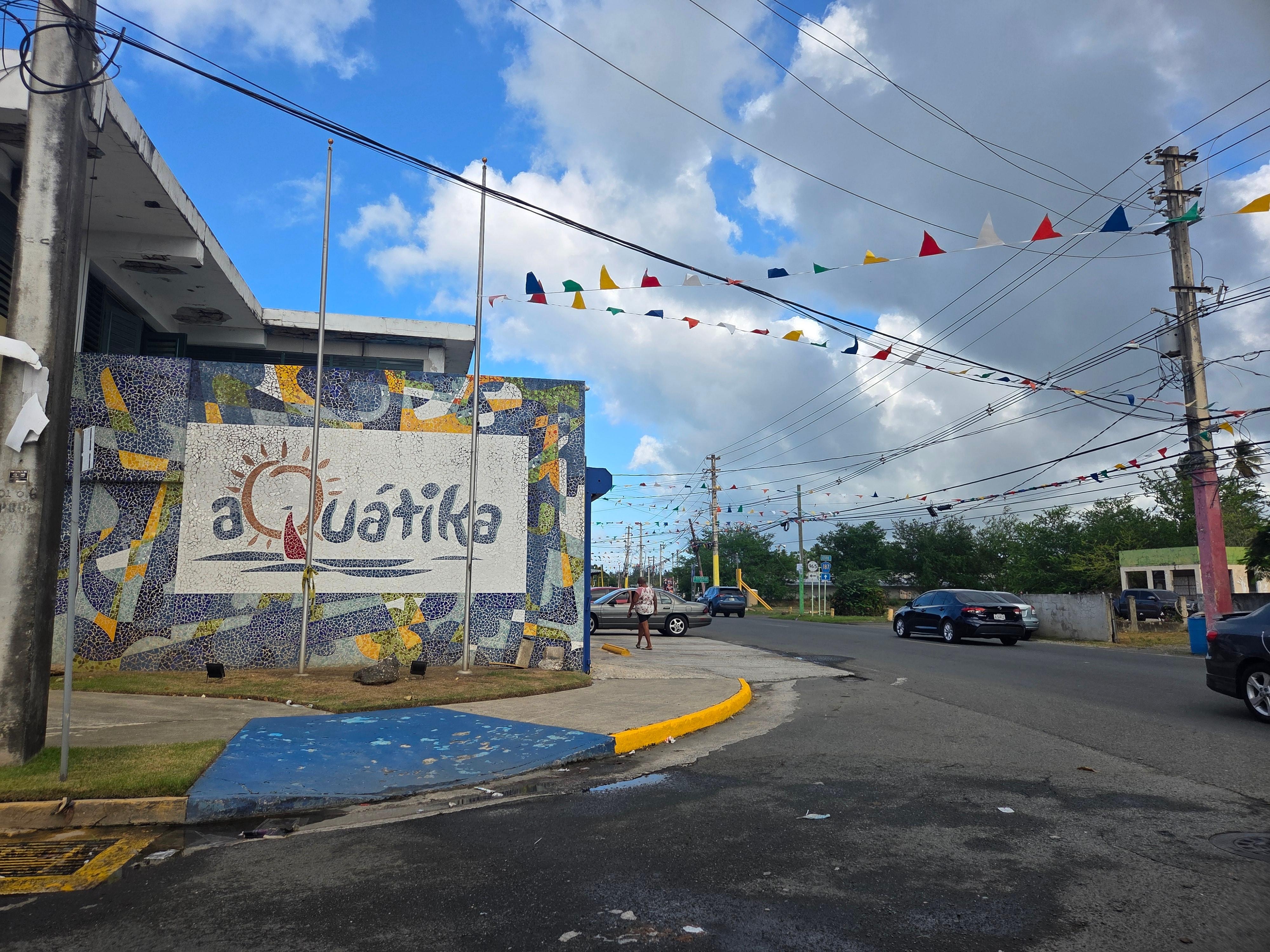 entrance to the resort