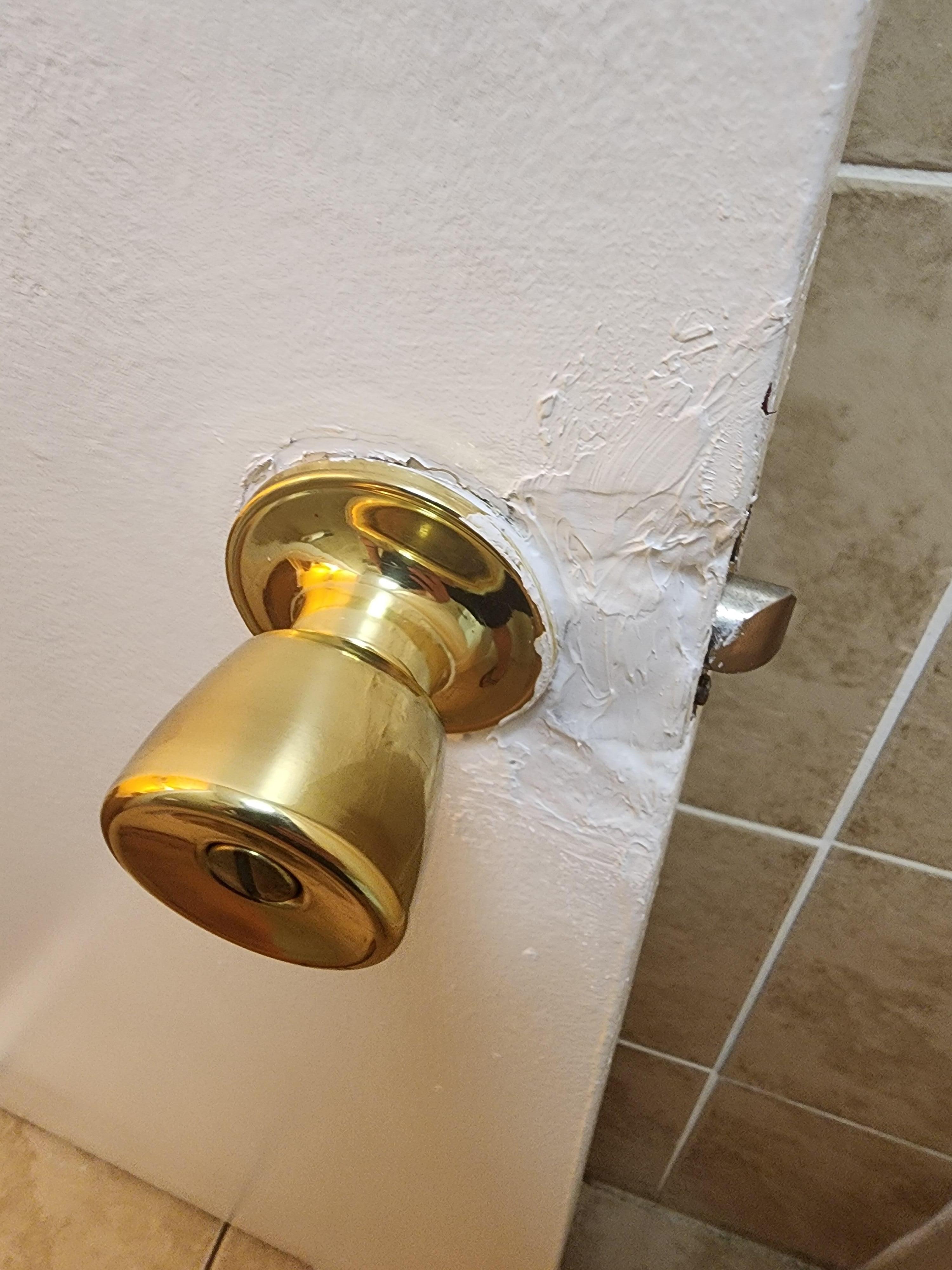 Bathroom door knob