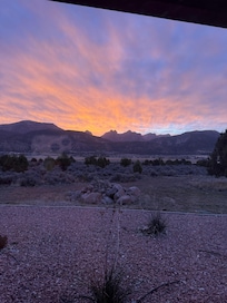 Sunrise from the living room couch!