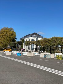 View of hotel from the canal