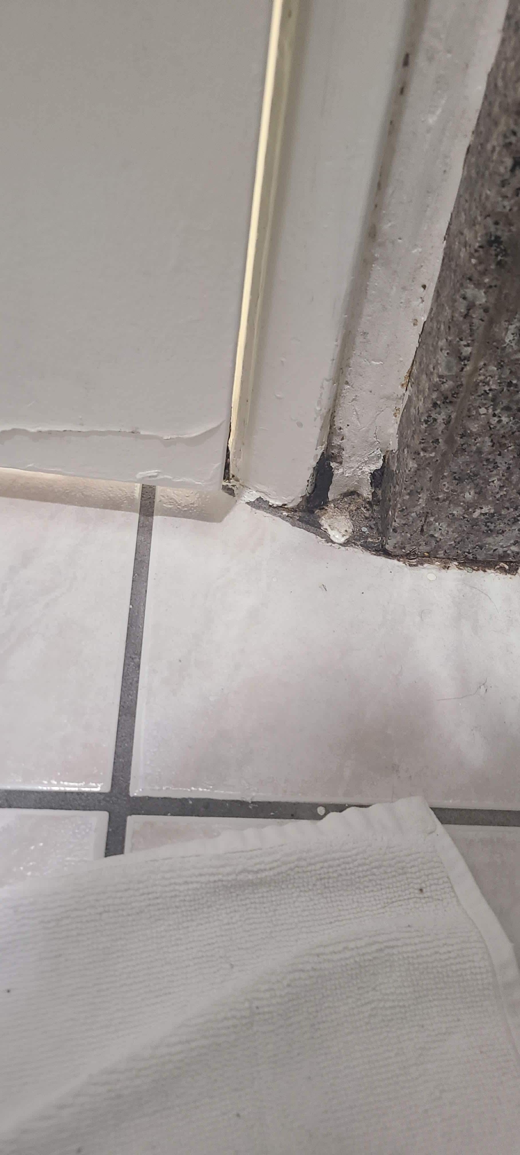 filthy bathroom floor