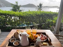 Breakfast from our balcony!