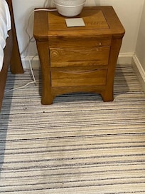 "drawer" space in largest bedroom