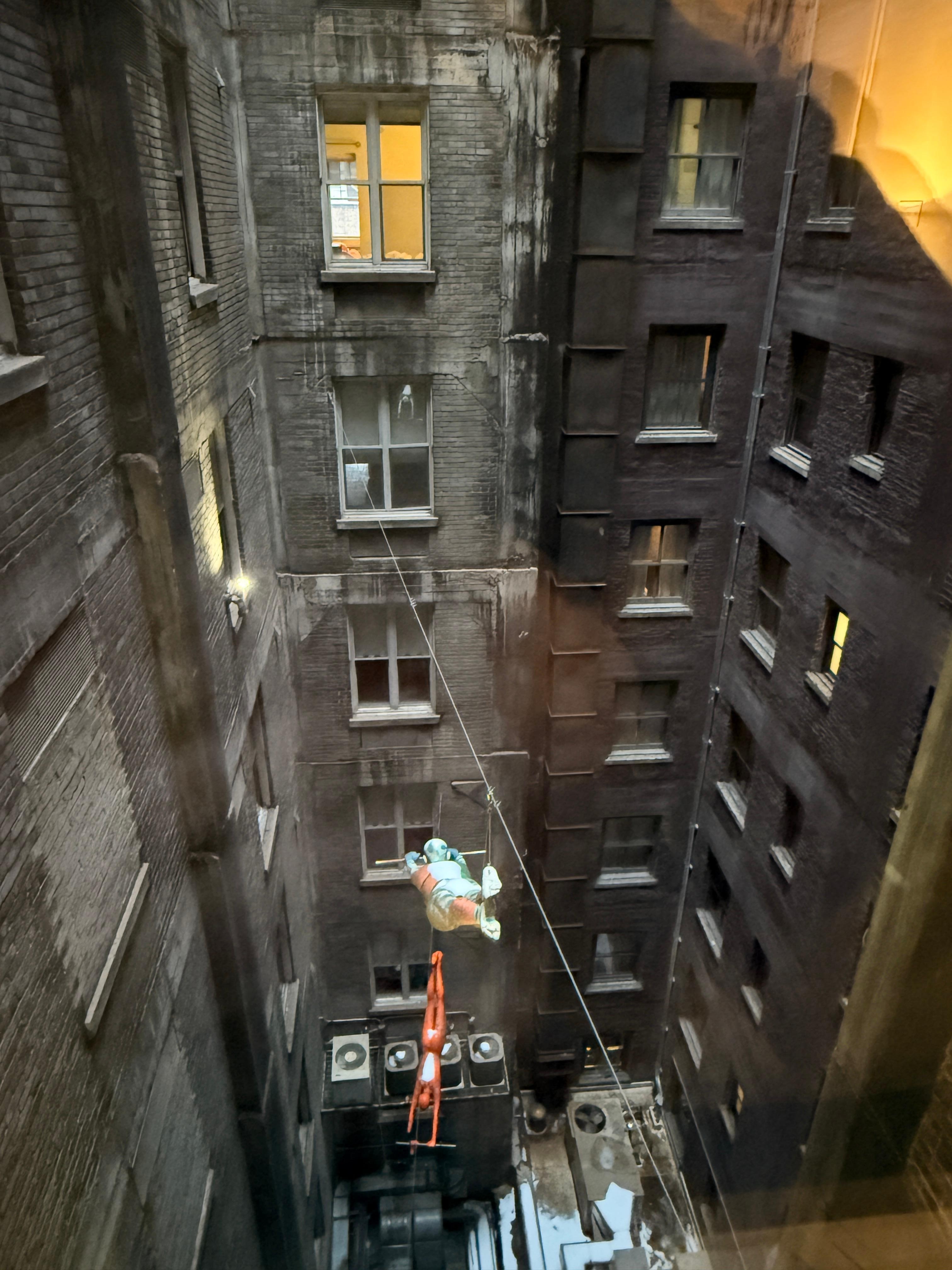 View from one of the two windows. Other view was right into a parking garage. 