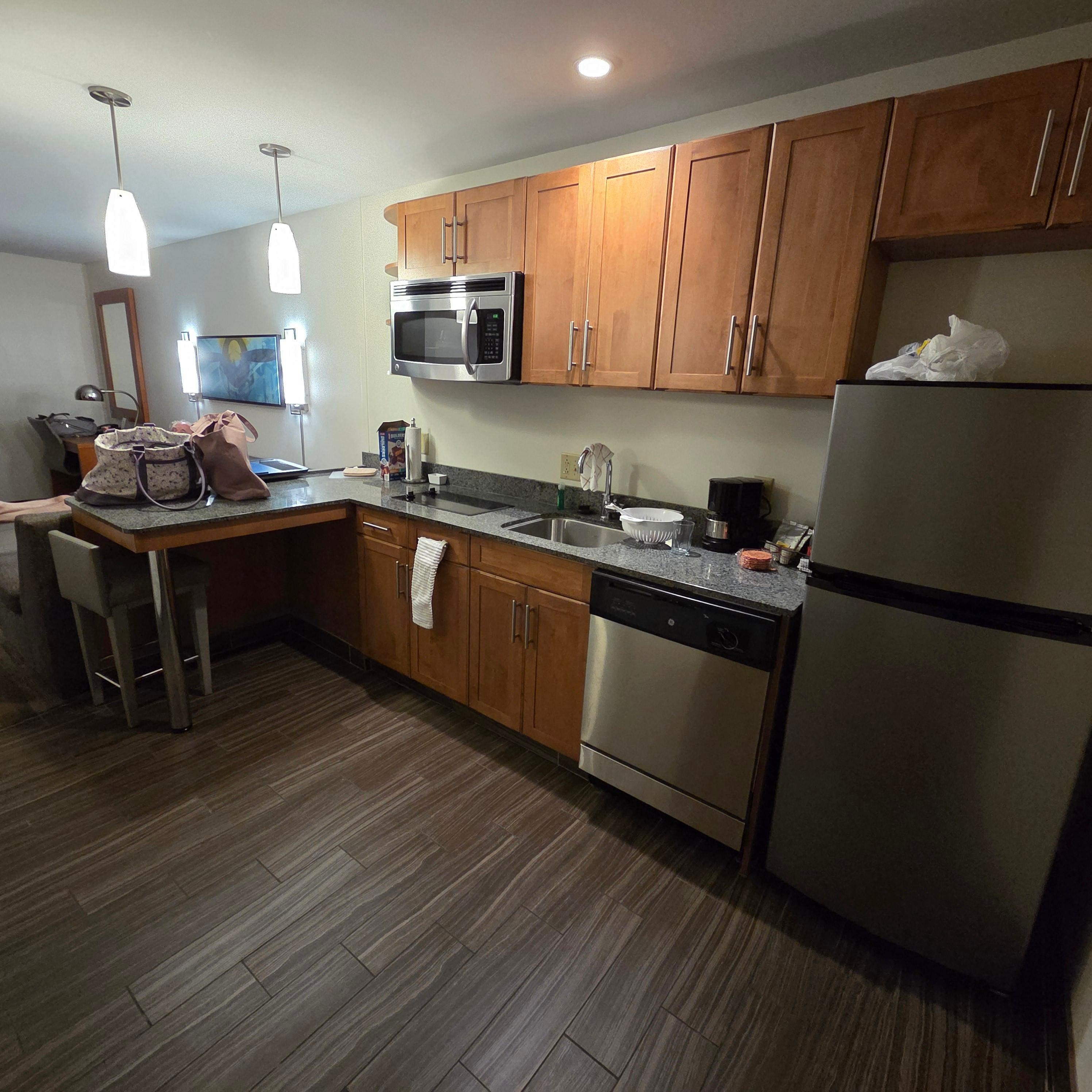 Kitchen came with basic supplies