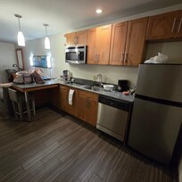 Kitchen came with basic supplies