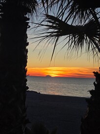Sunset from their beach area.
