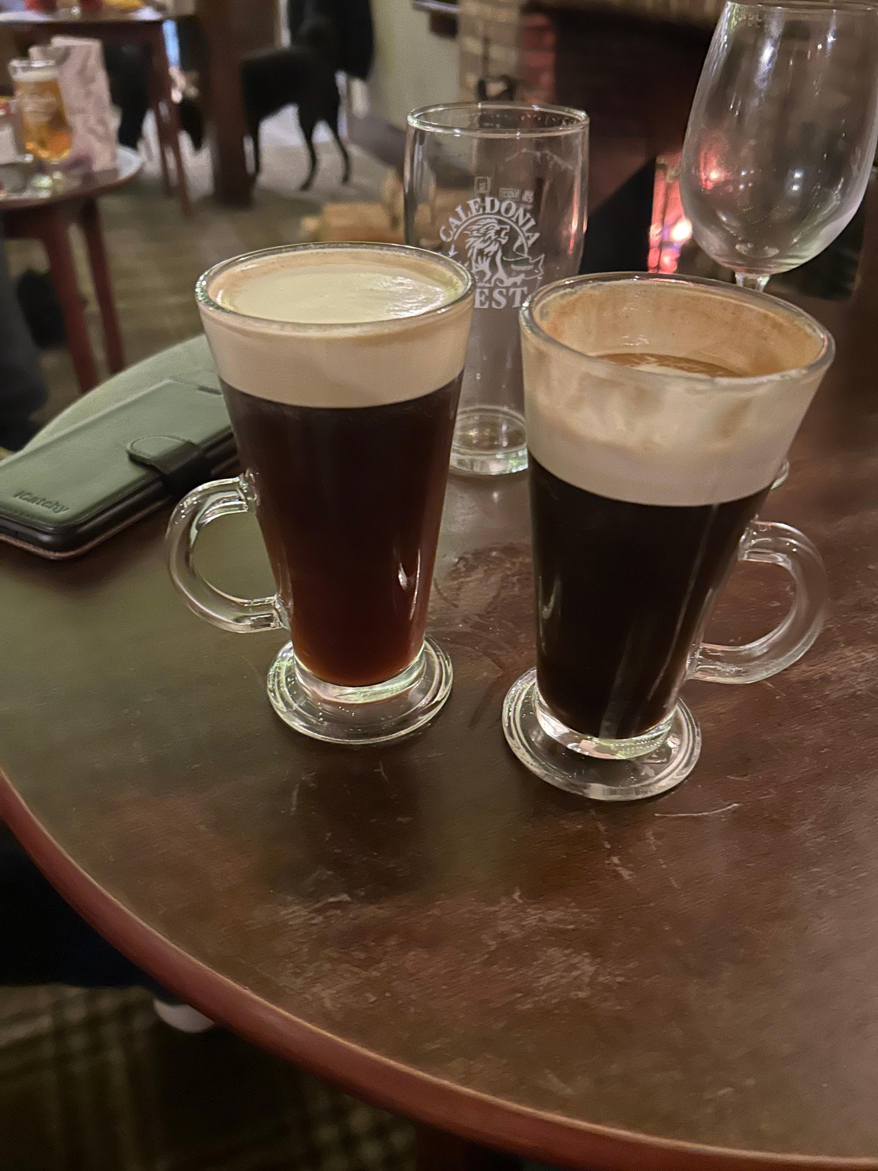 Finished off our meal with an Irish Coffee!