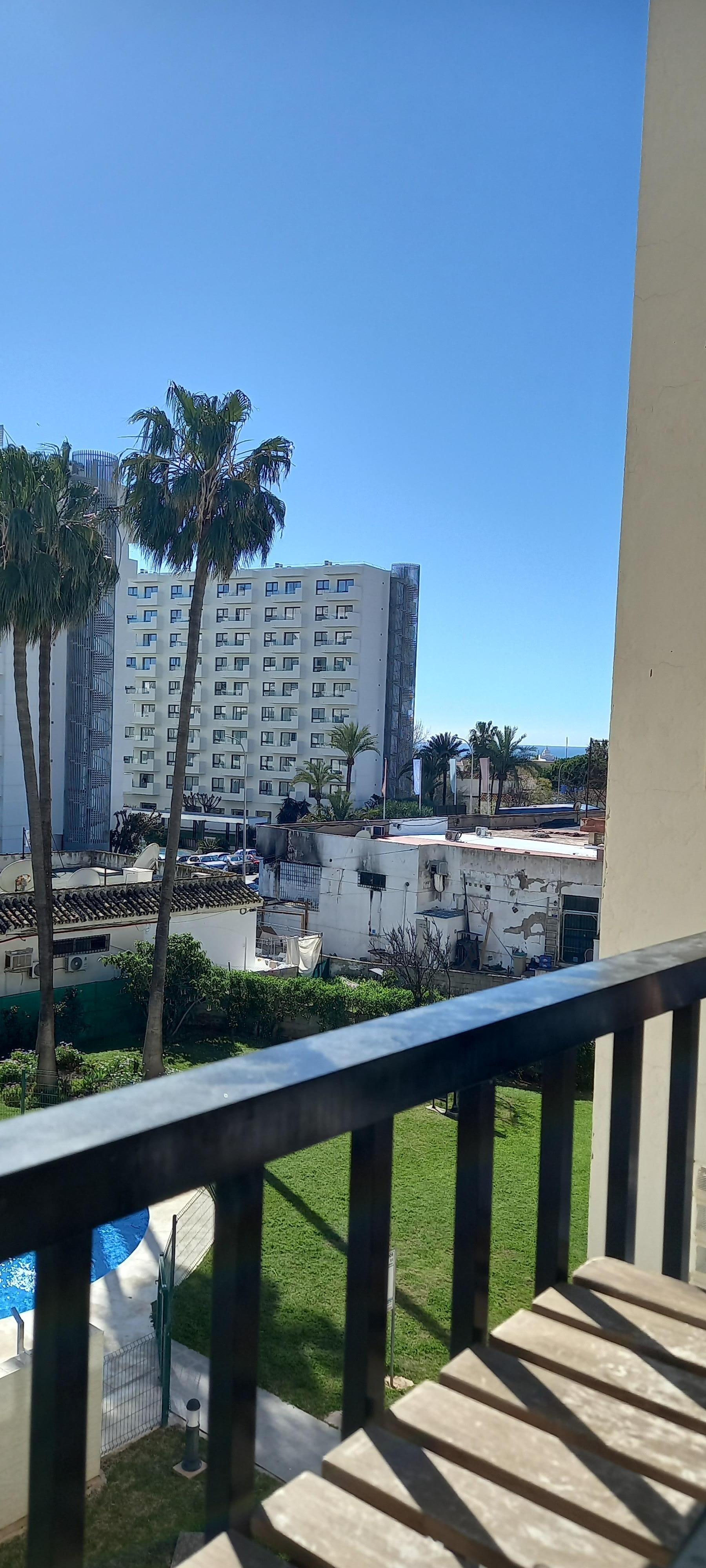 View from balcony towards marina.