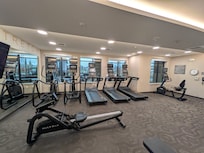 Fitness center.