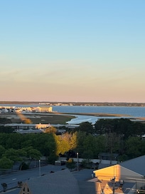 View of bay from condo balcony