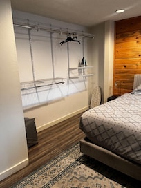 No closet in the master bedroom
