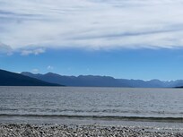 Lake Te Anau with walking path