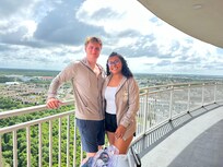 Front view walkway to elevator