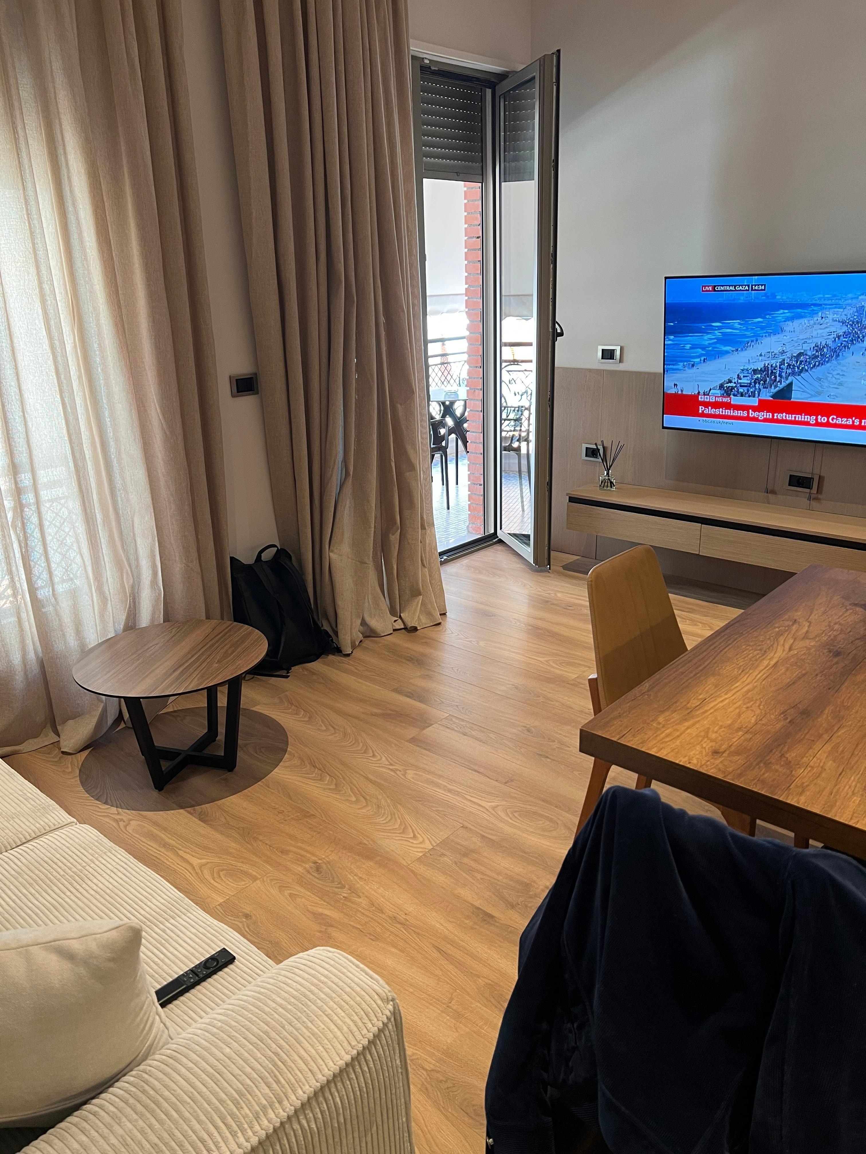 Living room with access to balcony