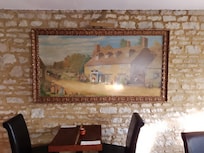 Painting of the original look of the Coaching Inn