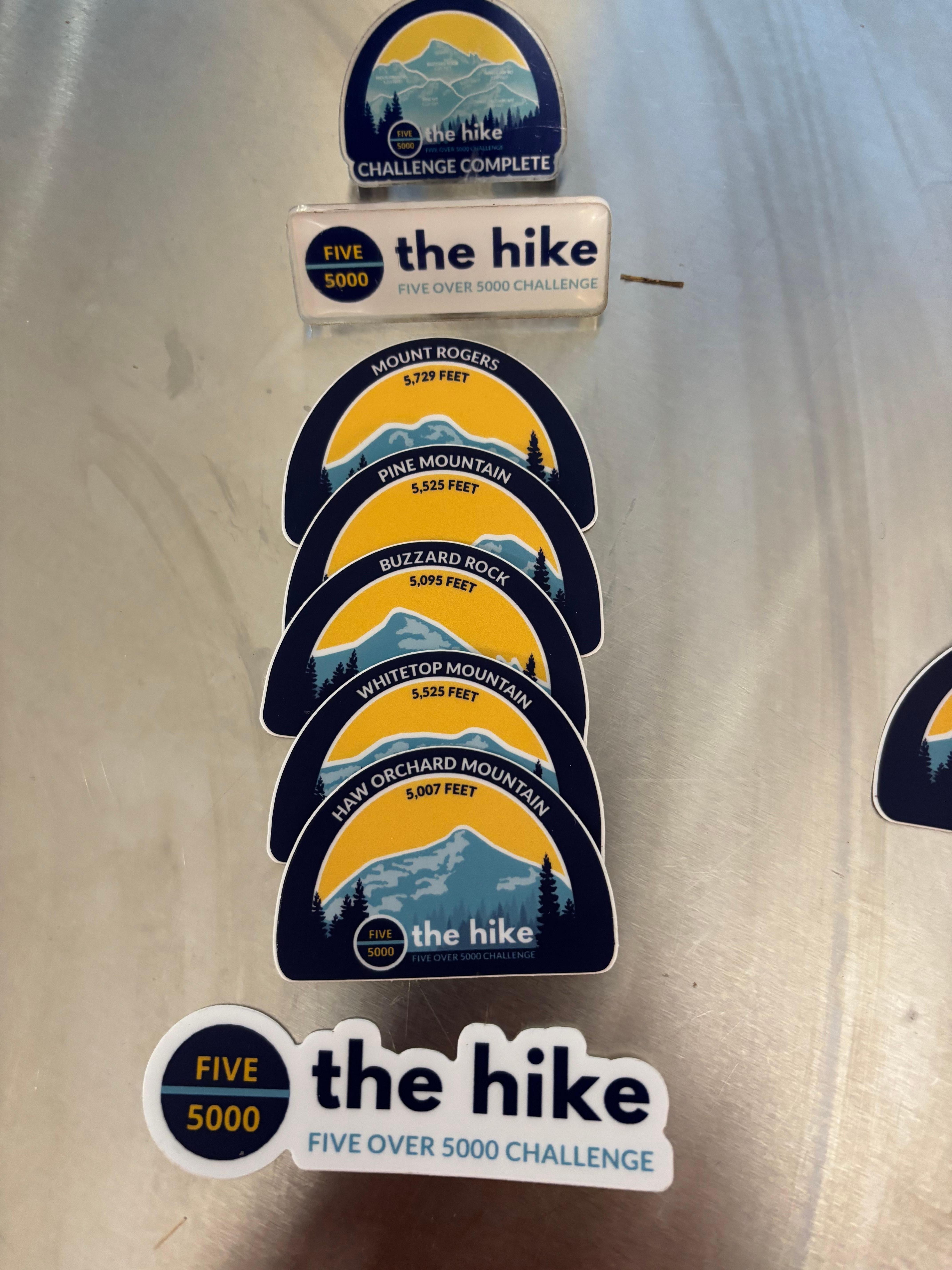 5 hikes over 5000 feet challenge complete!