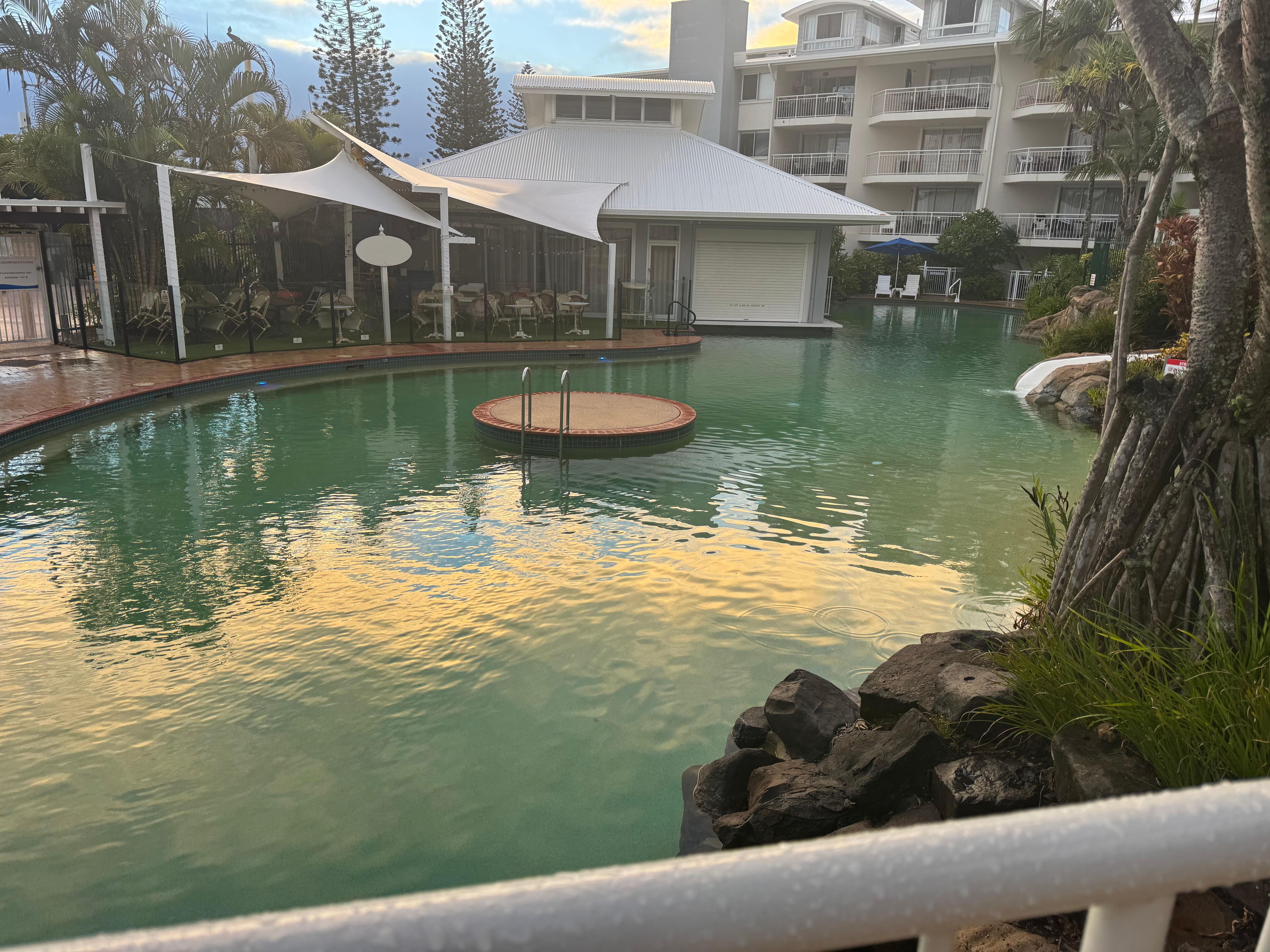 The view from the 2nd level studio room