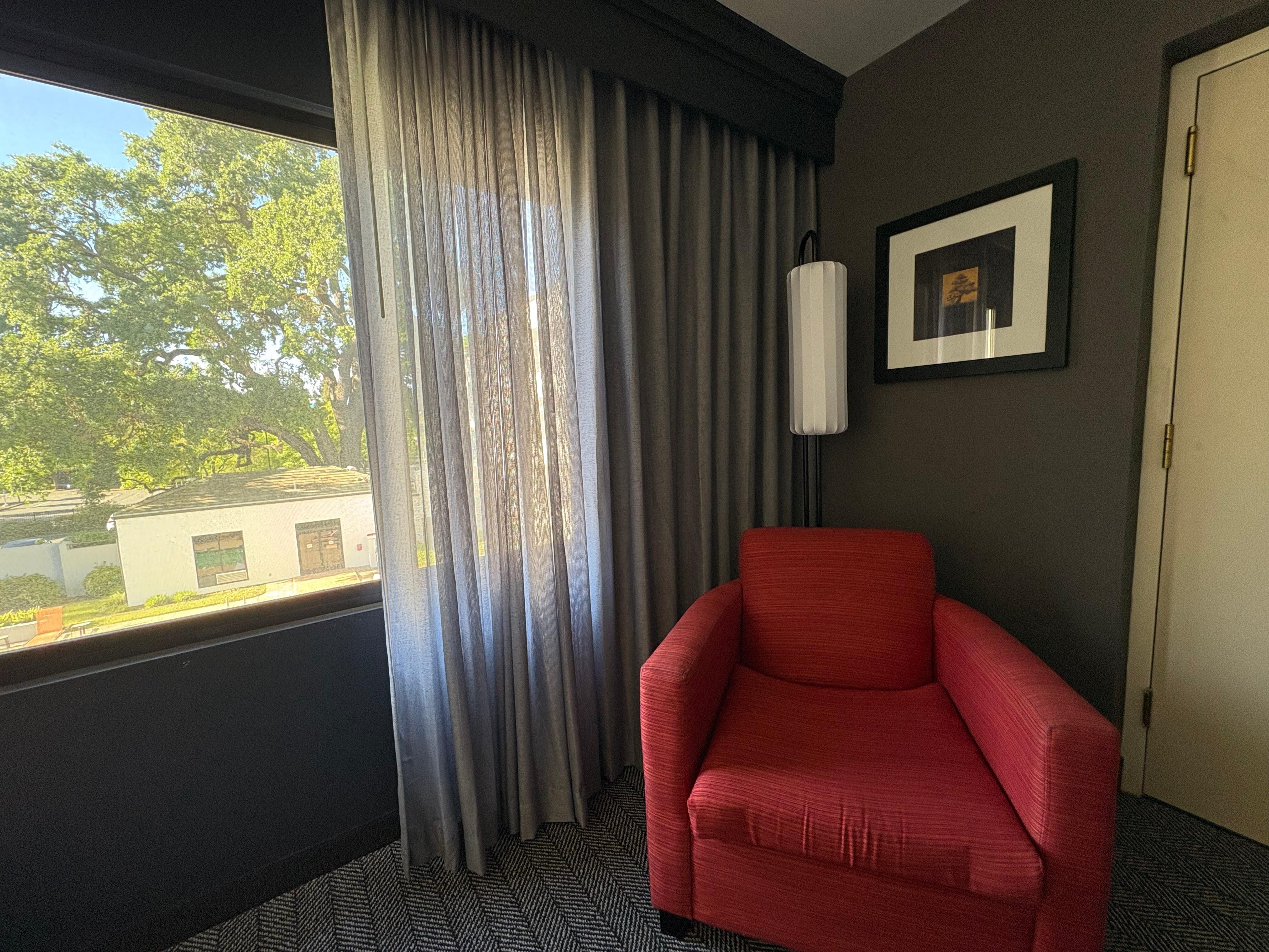 cute little chair by the window