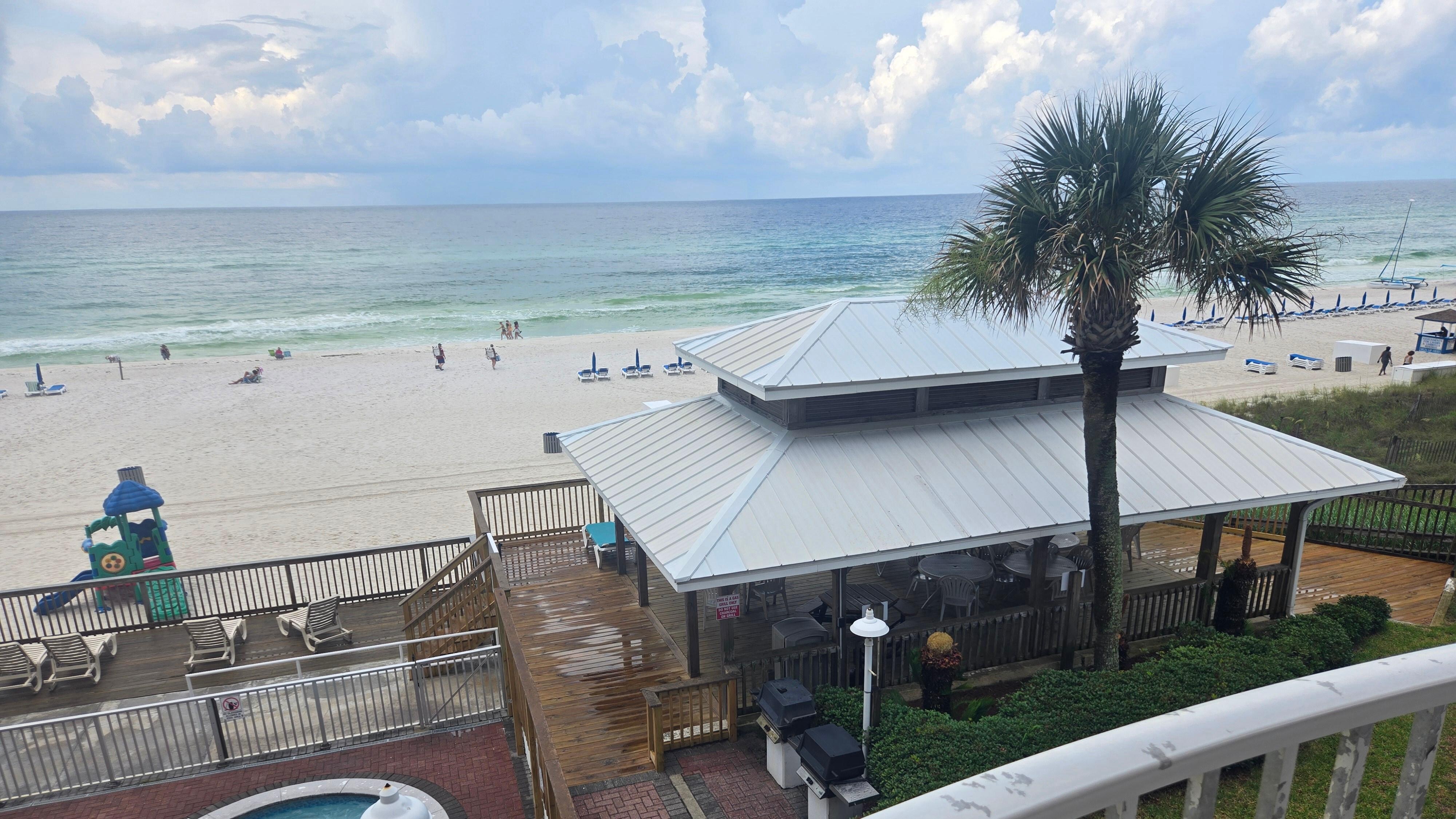 View from room's private balcony