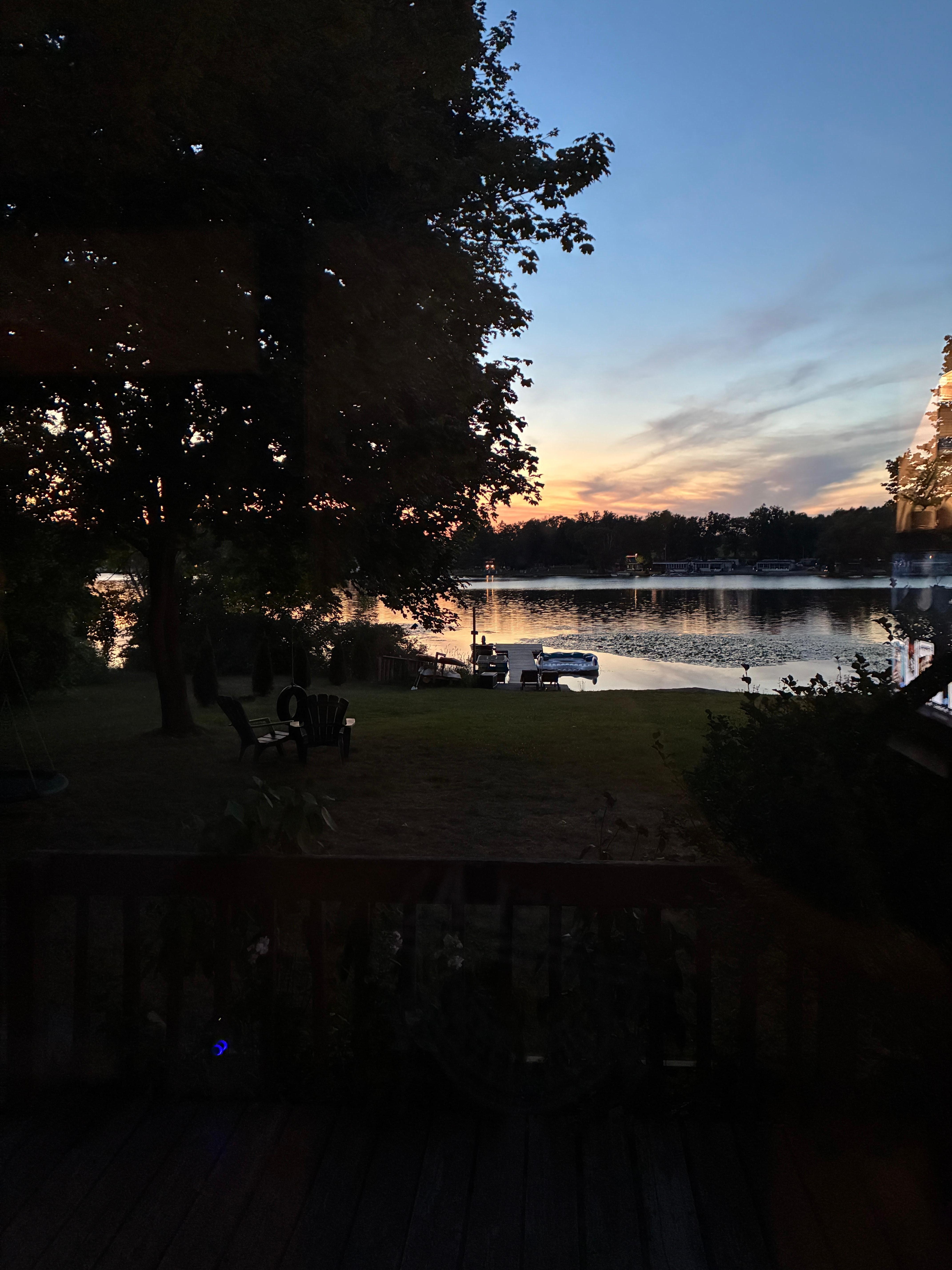 Evening from the porch 