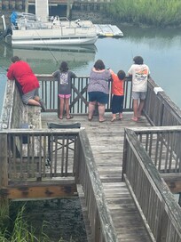 Loved fishing on private dock