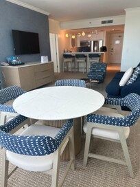 Living room space. Also, this room has a full bathroom by the main entrance