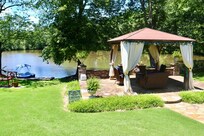 It was so serene. The gazebo is lovely.