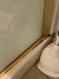 Upstairs hallway shower