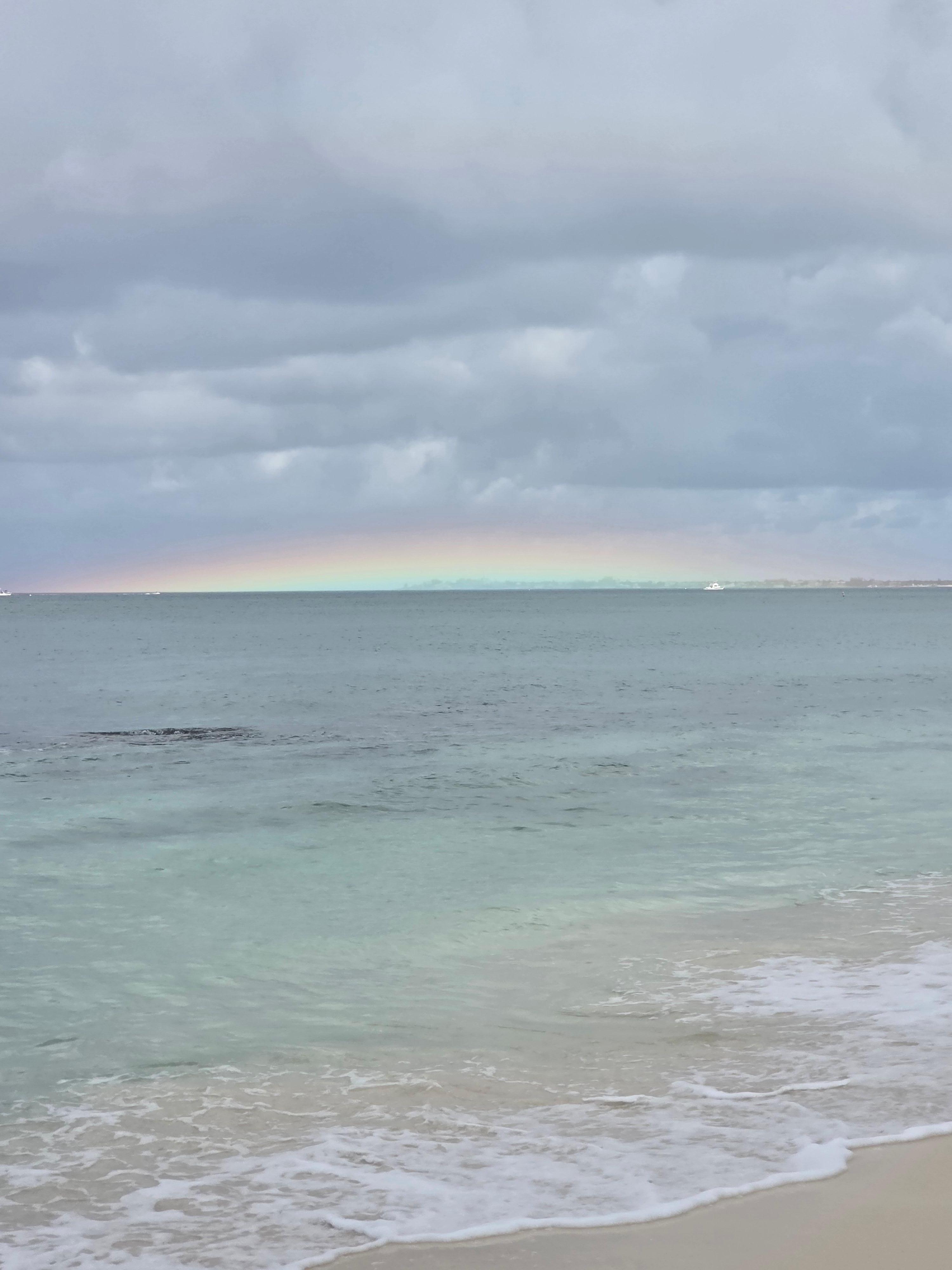 A rainbow from the beach