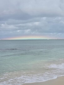 A rainbow from the beach