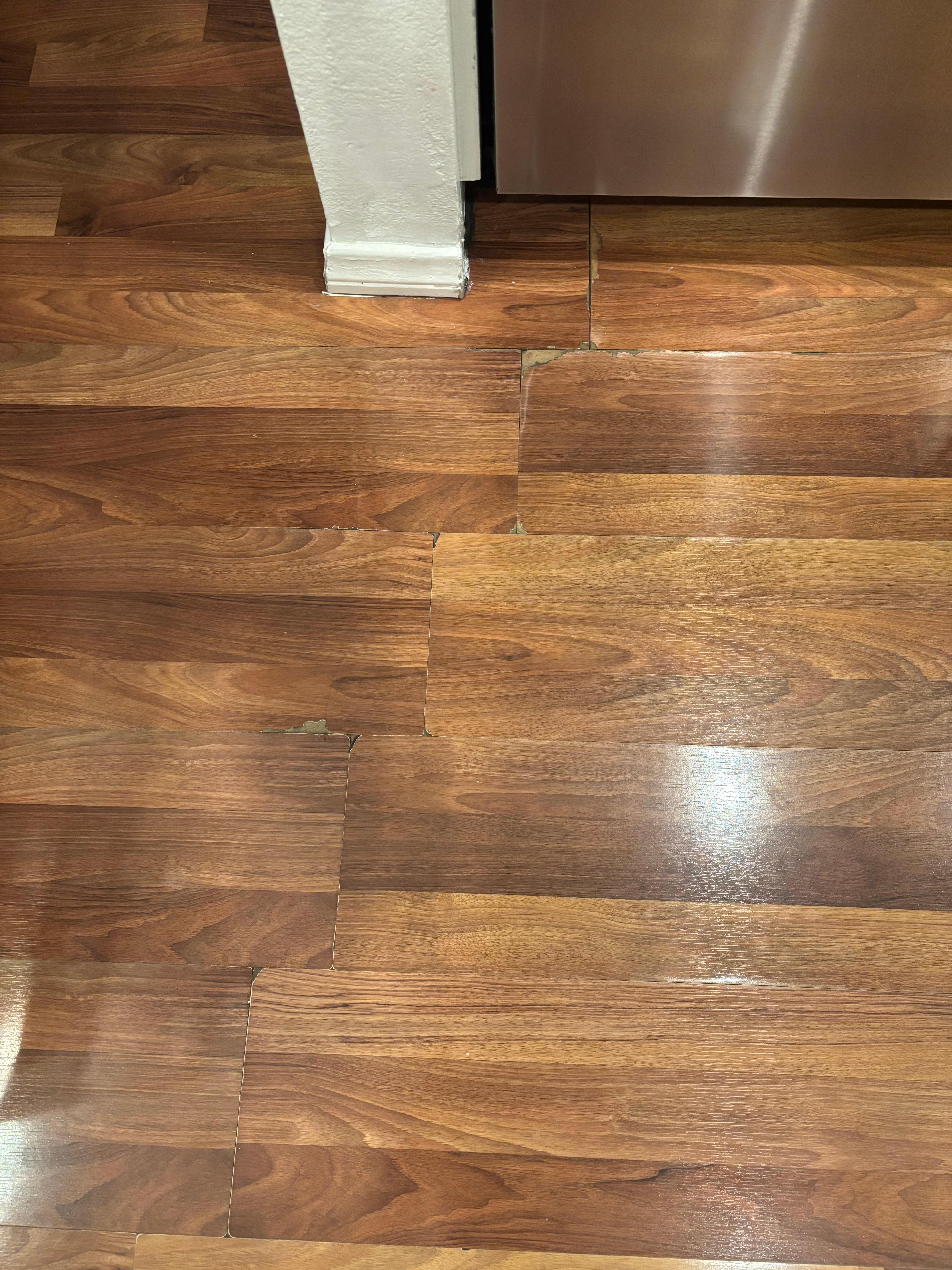 Floor is old and buckling 