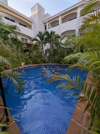 One of the pools in the centre courtyard.