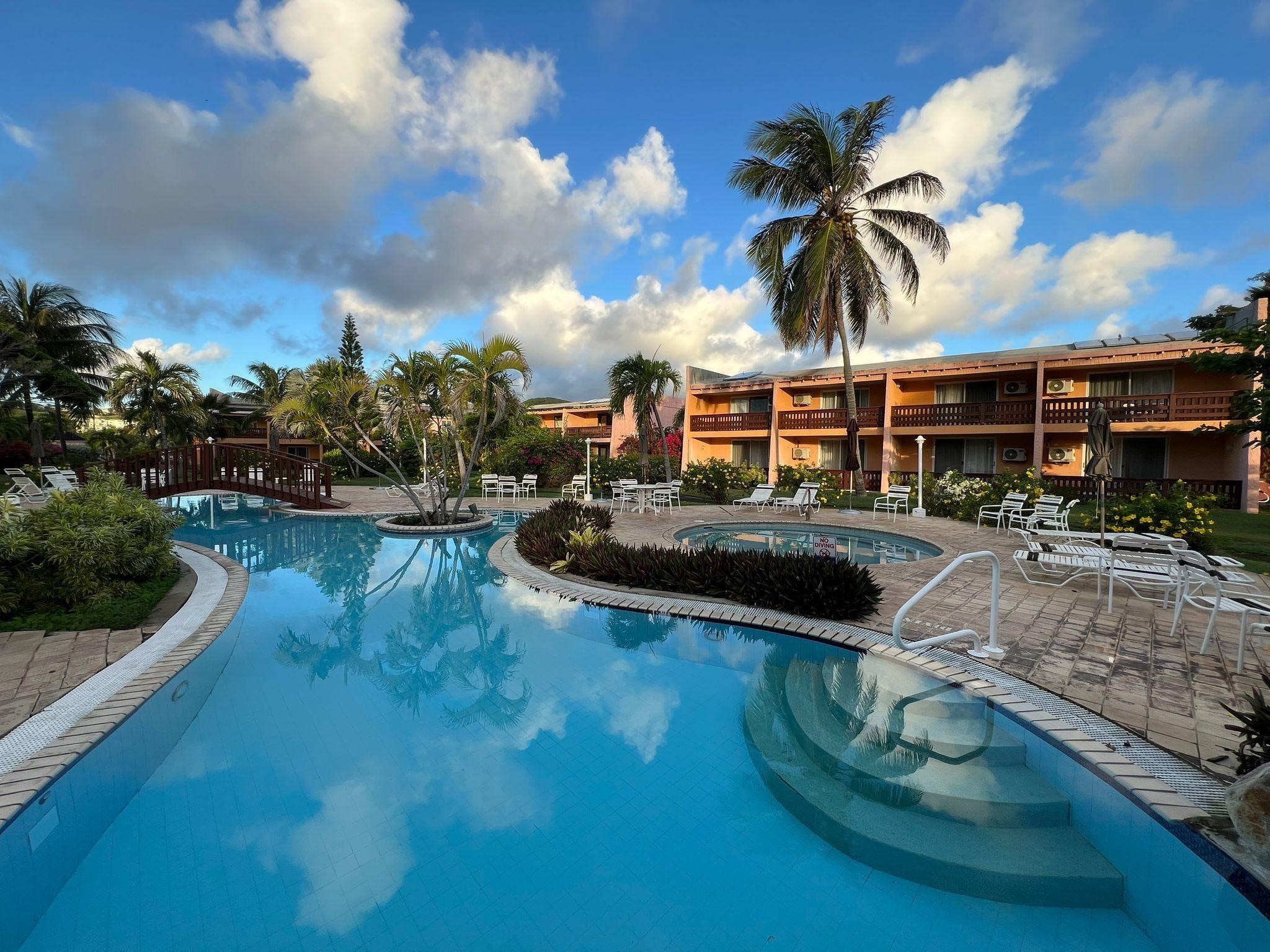 One of the 2 hotel pools