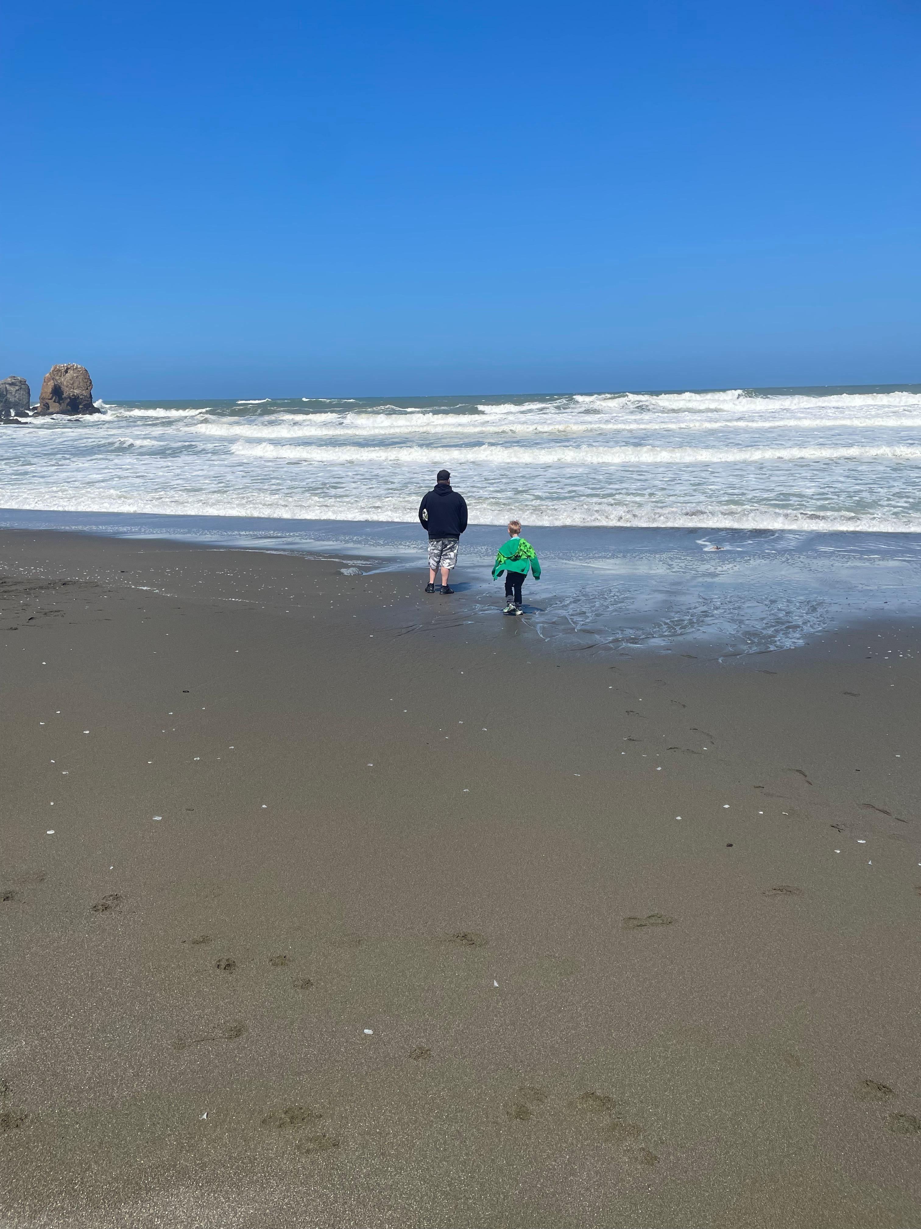 Beach access from hotel 