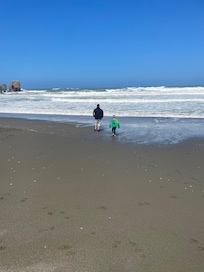 Beach access from hotel