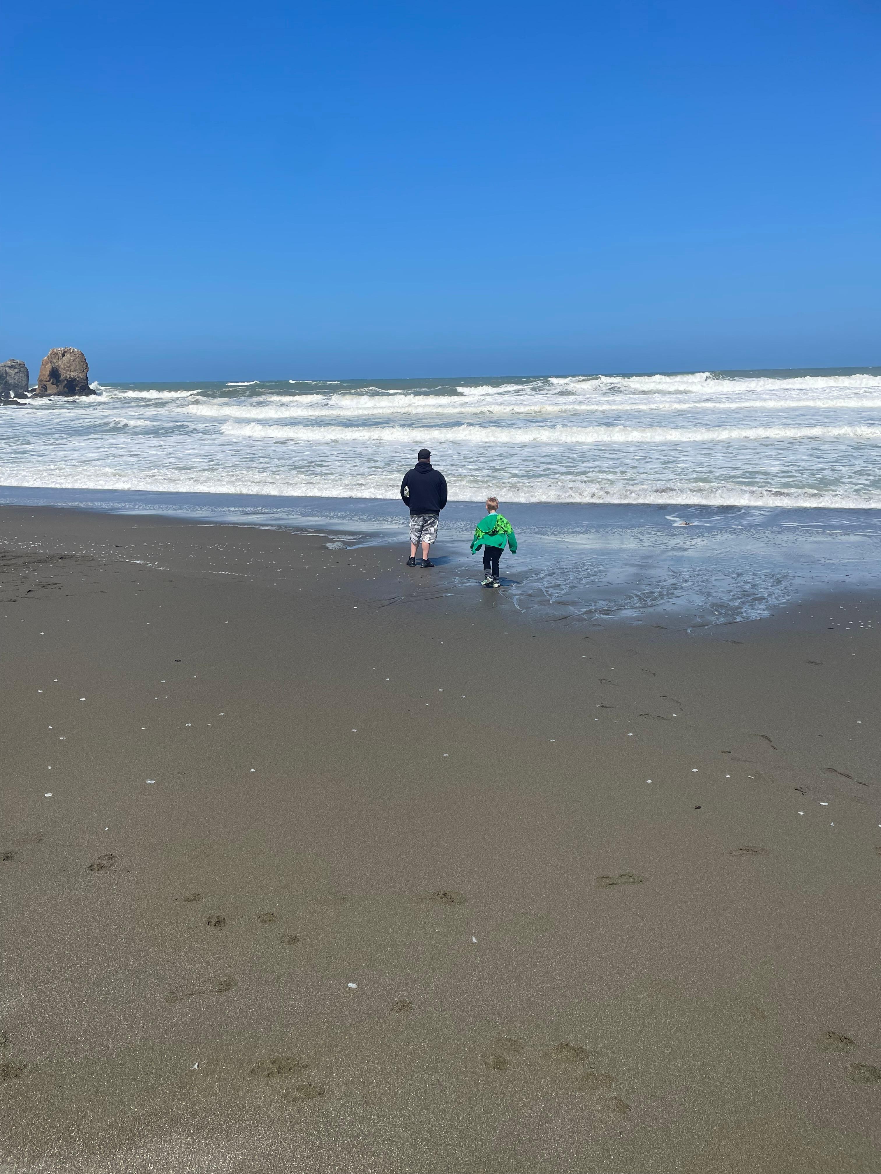 Beach access from hotel 