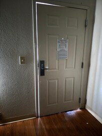 Door had a gap you you see through
