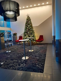 Very festive in the lobby.