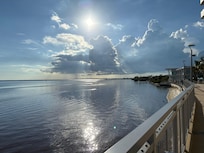 Sunset from Level Blue-rooftop pool and bar