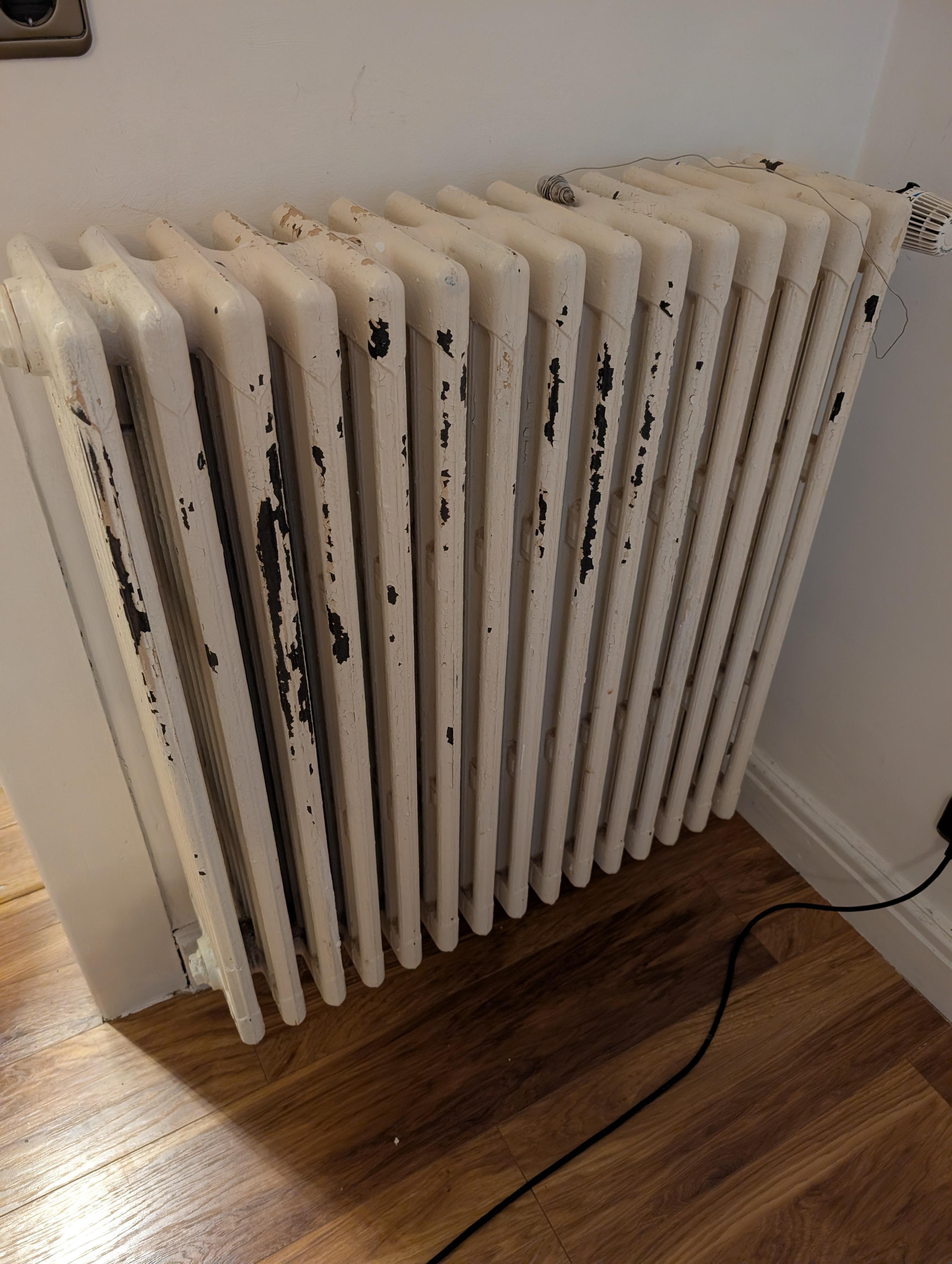 Heizkörper mit kaputtem  Lack