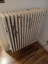 Heizkörper mit kaputtem Lack