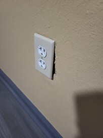 Child safety Hazzard. Loose electrical outlet.