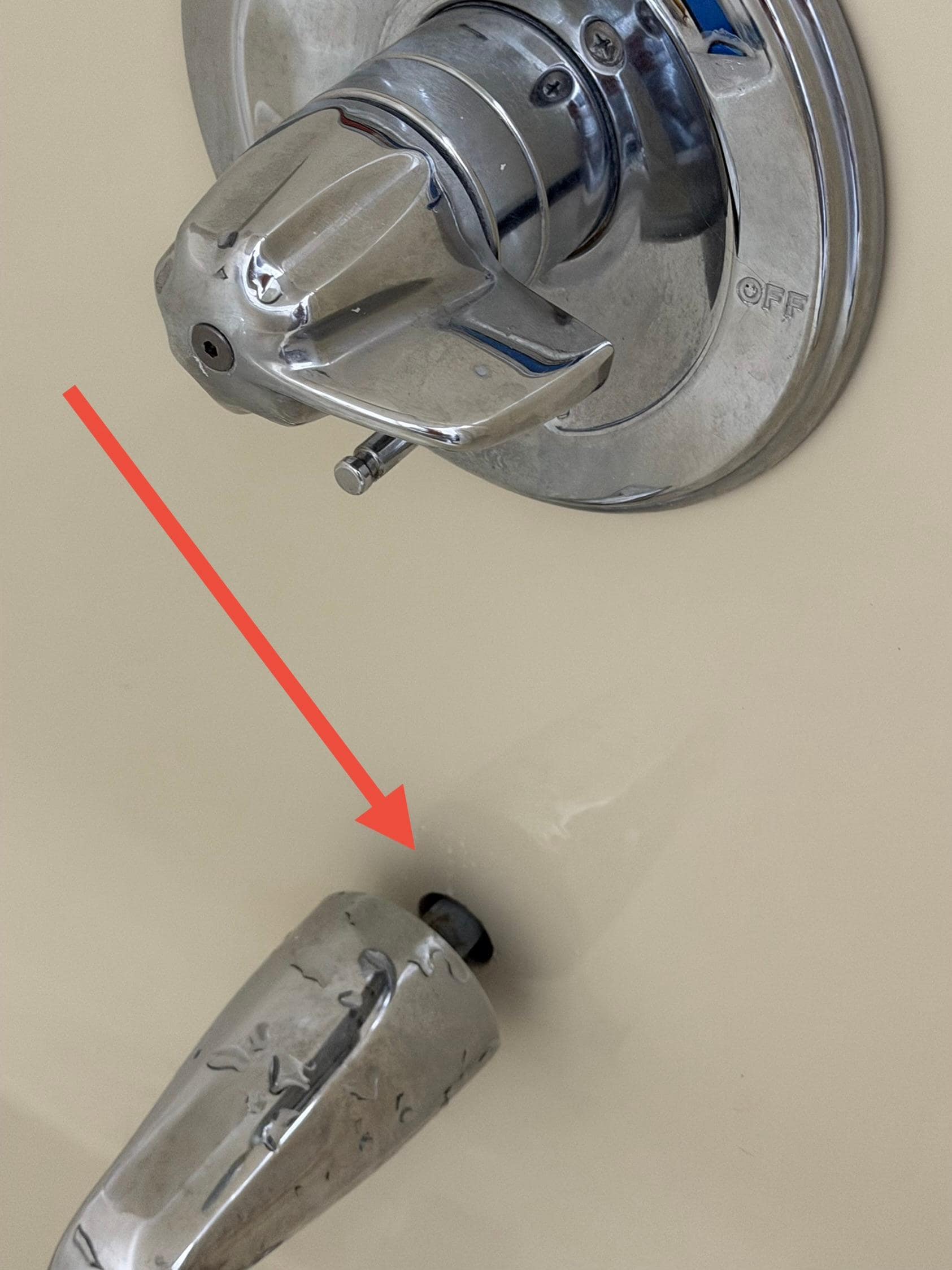 repairs needed to the bathtub faucet