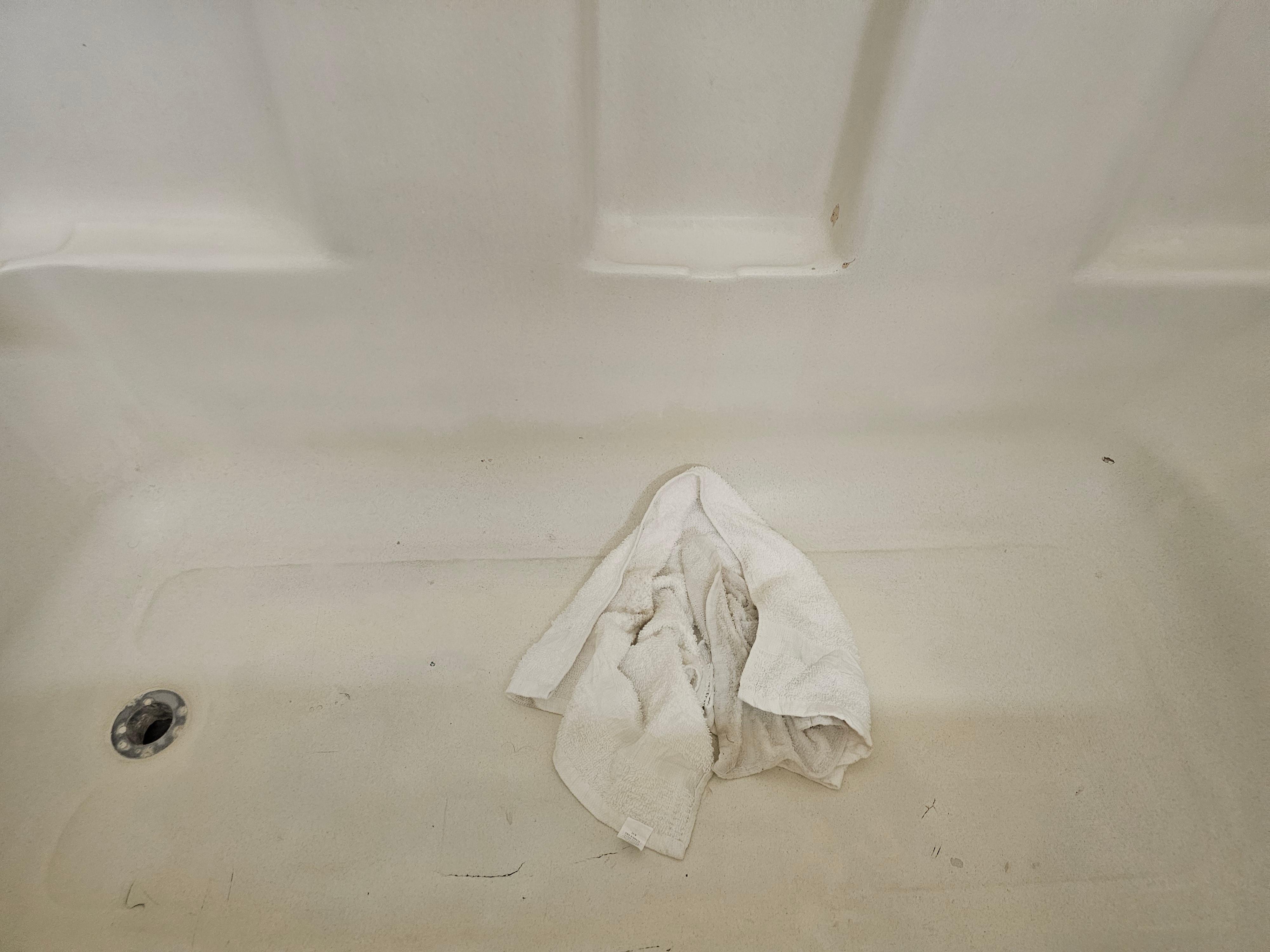 These are the towels used because there was a leak under the sink. 