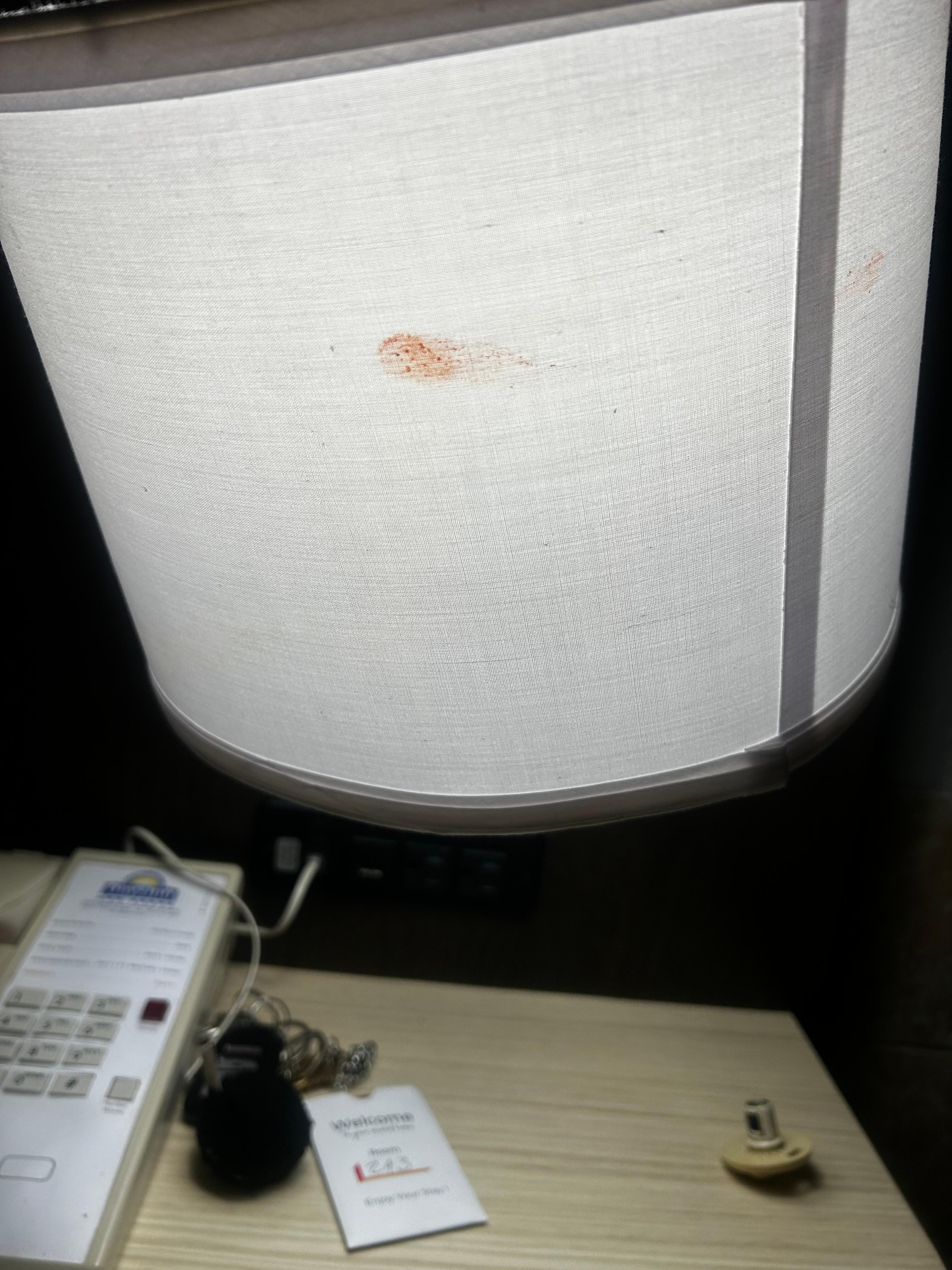Blood on the lampshade 