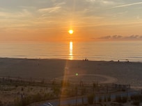 The view from the balcony in the morning.