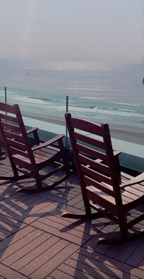 Ocean view from the balcony.