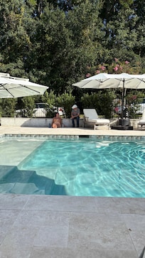 The pool area is perfect!